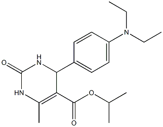 isopropyl 4-(4-(diethylamino)phenyl)-6-methyl-2-oxo-1,2,3,4-tetrahydropyrimidine-5-carboxylate Struktur