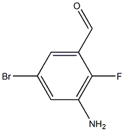 3-Amino-5-bromo-2-fluoro-benzaldehyde Struktur