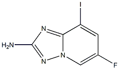 6-Fluoro-8-iodo-[1,2,4]triazolo[1,5-a]pyridin-2-ylamine Struktur