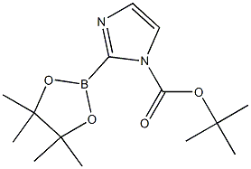 tert-butyl 2-(4,4,5,5-tetramethyl-1,3,2-dioxaborolan-2-yl)-imidazole-1-carboxylate Struktur