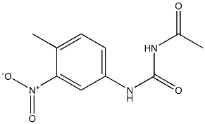 1-ACETYL-3-(4-METHYL-3-NITROPHENYL)UREA Struktur