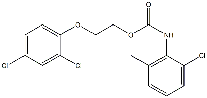 2-(2,4-DICHLOROPHENOXY)ETHYL N-(2-CHLORO-6-METHYLPHENYL)CARBAMATE Struktur