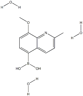 (8-Methoxy-2-methylquinolin-5-yl)boronic acid trihydrate Struktur