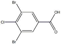 3,5-Dibromo-4-chlorobenzoic acid Struktur