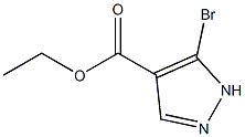 5-Bromo-1H-pyrazole-4-carboxylic acid ethyl ester Struktur