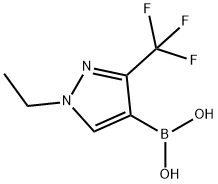 (1-Ethyl-3-(trifluoromethyl)-1H-pyrazol-4-yl)boronic acid Struktur