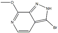 3-Bromo-7-methoxy-2H-pyrazolo[3,4-c]pyridine Struktur