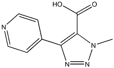 1-methyl-4-(pyridin-4-yl)-1H-1,2,3-triazole-5-carboxylic acid Struktur