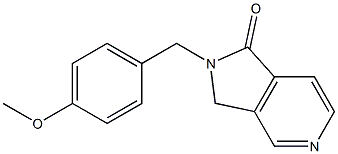 2-(4-methoxybenzyl)-2,3-dihydro-1H-pyrrolo[3,4-c]pyridin-1-one Struktur