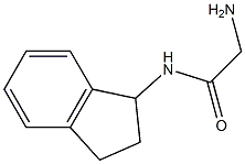 2-amino-N-(2,3-dihydro-1H-inden-1-yl)acetamide Struktur