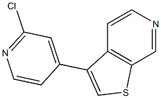 3-(2-chloropyridin-4-yl)thieno[2,3-c]pyridine Struktur