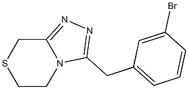 3-(3-bromobenzyl)-6,8-dihydro-5H-[1,2,4]triazolo[3,4-c][1,4]thiazine Struktur