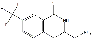 3-(aminomethyl)-7-(trifluoromethyl)-3,4-dihydroisoquinolin-1(2H)-one Struktur