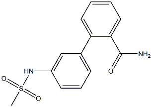 3'-(methylsulfonamido)biphenyl-2-carboxamide Struktur