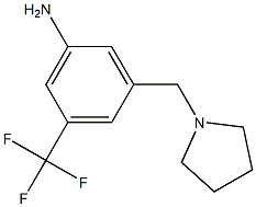 3-(pyrrolidin-1-ylmethyl)-5-(trifluoromethyl)aniline Struktur