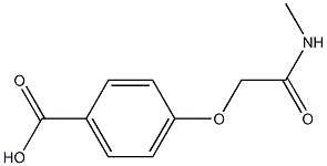 4-(2-(methylamino)-2-oxoethoxy)benzoic acid Struktur