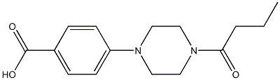 4-(4-butyrylpiperazin-1-yl)benzoic acid Struktur