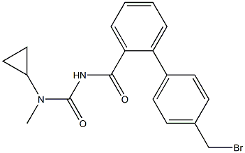 4'-(bromomethyl)-N-(cyclopropylmethylcarbamoyl)biphenyl-2-carboxamide Struktur