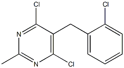 4,6-dichloro-5-(2-chlorobenzyl)-2-methylpyrimidine