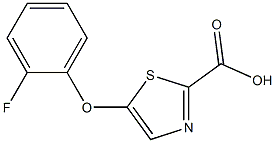 5-(2-fluorophenoxy)thiazole-2-carboxylic acid Struktur