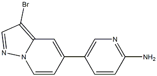 5-(3-bromopyrazolo[1,5-a]pyridin-5-yl)pyridin-2-amine Struktur