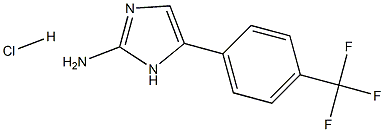 5-(4-(trifluoromethyl)phenyl)-1H-imidazol-2-amine hydrochloride Struktur