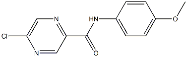 5-chloro-N-(4-methoxyphenyl)pyrazine-2-carboxamide Struktur