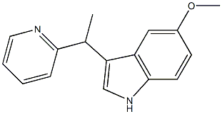 5-methoxy-3-(1-(pyridin-2-yl)ethyl)-1H-indole Struktur