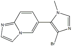 6-(4-bromo-1-methyl-1H-imidazol-5-yl)imidazo[1,2-a]pyridine Struktur