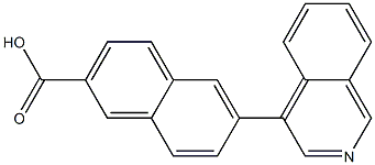 6-(isoquinolin-4-yl)-2-naphthoic acid Struktur