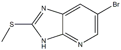 6-bromo-2-(methylthio)-3H-imidazo[4,5-b]pyridine Struktur