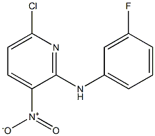 6-chloro-N-(3-fluorophenyl)-3-nitropyridin-2-amine Struktur