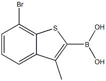 7-bromo-3-methylbenzo[b]thiophen-2-ylboronic acid Struktur