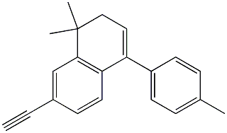 7-ethynyl-1,1-dimethyl-4-p-tolyl-1,2-dihydronaphthalene Struktur