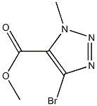 methyl 4-bromo-1-methyl-1H-1,2,3-triazole-5-carboxylate Struktur