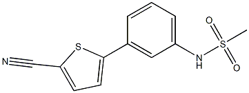 N-(3-(5-cyanothiophen-2-yl)phenyl)methanesulfonamide