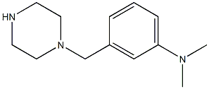 N,N-dimethyl-3-(piperazin-1-ylmethyl)aniline Struktur