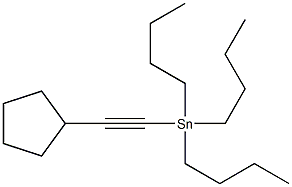 tributyl(cyclopentylethynyl)stannane Struktur