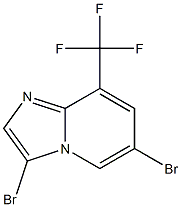 3,6-Dibromo-8-trifluoromethyl-imidazo[1,2-a]pyridine Struktur