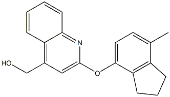 [2-(7-Methyl-indan-4-yloxy)-quinolin-4-yl]-methanol Struktur