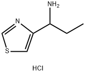 1-(thiazol-4-yl)propan-1-amine dihydrochloride Struktur