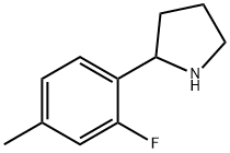 2-(2-FLUORO-4-METHYLPHENYL)PYRROLIDINE Struktur