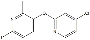 3-((4-chloropyridin-2-yl)oxy)-6-iodo-2-methylpyridine Struktur