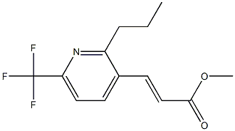 (E)-methyl 3-(2-propyl-6-(trifluoromethyl)pyridin-3-yl)acrylate Struktur