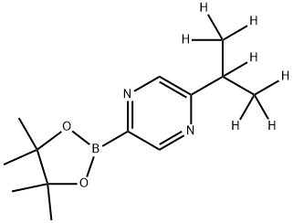 5-(iso-Propyl-d7)-pyrazine-2-boronic acid pinacol ester Struktur