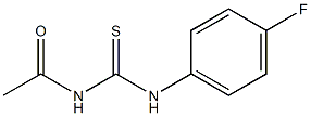 N-{[(4-fluorophenyl)amino]carbonothioyl}acetamide Struktur