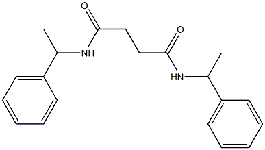 N,N'-bis(1-phenylethyl)succinamide Struktur