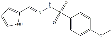 (E)-N'-((1H-pyrrol-2-yl)methylene)-4-methoxybenzenesulfonohydrazide Struktur