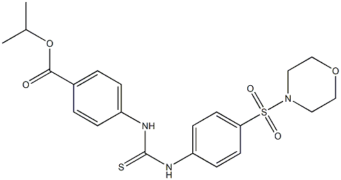 isopropyl 4-(3-(4-(morpholinosulfonyl)phenyl)thioureido)benzoate Struktur