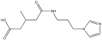 5-((3-(1H-imidazol-1-yl)propyl)amino)-3-methyl-5-oxopentanoic acid Struktur